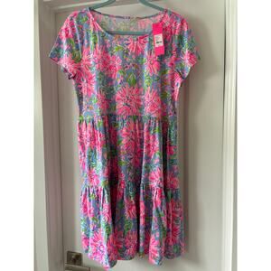 Geanna Dress Blue Peri Sunrise Bay NWT Size Large